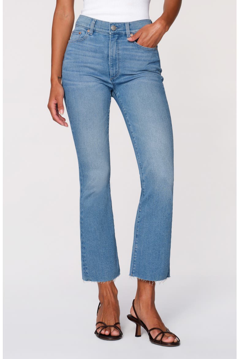 Bridget Instasculpt Raw Hem High Waist Ankle Bootcut Jeans video