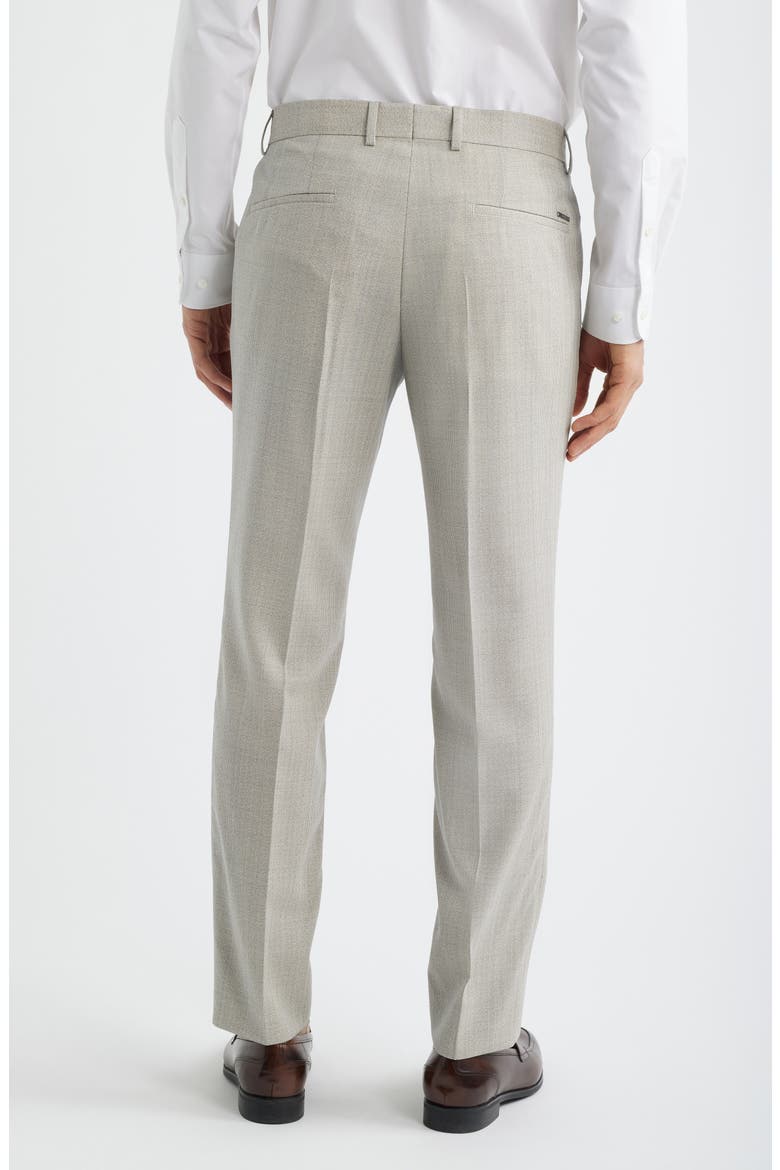 Genius Slim Fit Flat Front Dress Pants, Alternate, color, WHITE