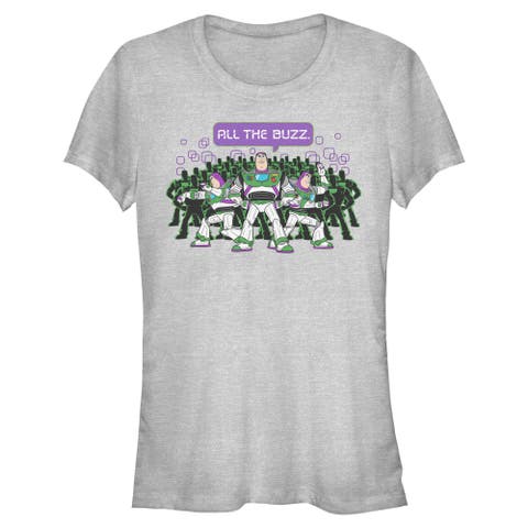 Junior's Toy Story 5 All The Buzz Clones  Graphic T-Shirt
