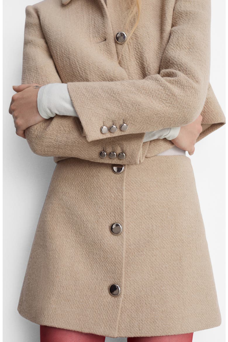 Cotton Blend Crop Jacket, Alternate, color, MEDIUM BROWN