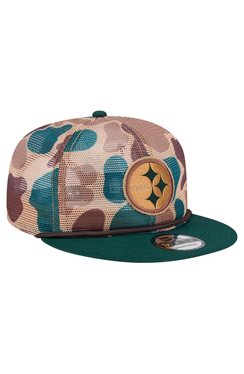 New Era Men's New Era Camo Pittsburgh Steelers Duck Camo 9FIFTY Snapback Hat, Alternate, color, Camo