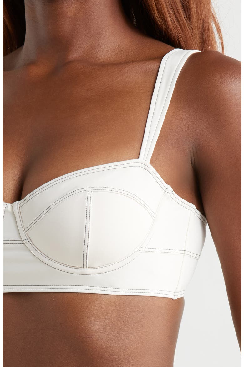 Ravello Underwire Bikini Top, Alternate, color, COWRIE
