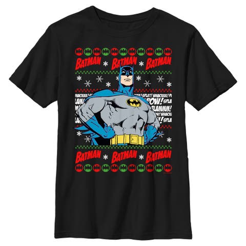 Boy's Batman Christmas Sweater  Graphic T-Shirt