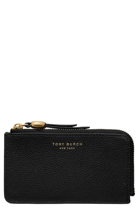 Romy Leather Zip Card Case