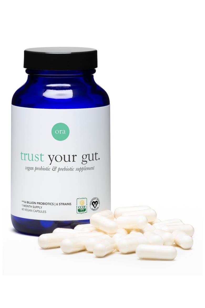 Trust Your Gut Vegan Probiotic & Prebiotic Dietary Supplement, Alternate, color, NO COLOR