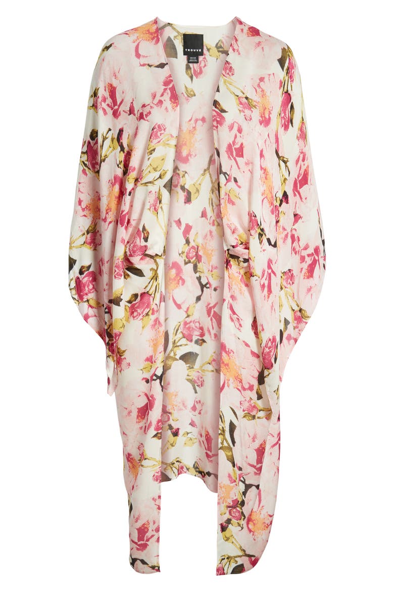 Kite Sleeve Wrap, Alternate, color, IVORY ROSE BUD