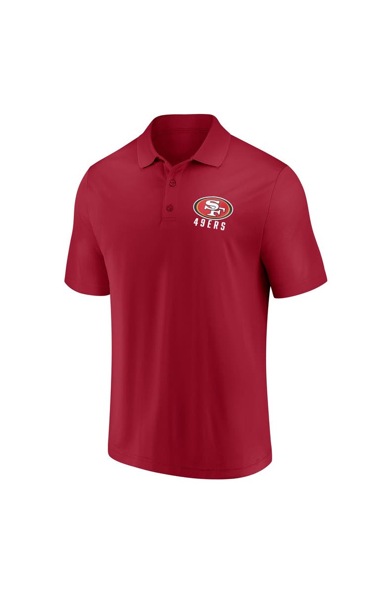 FANATICS Men's Fanatics  Scarlet San Francisco 49ers Lockup Polo, Alternate, color, Scarlet