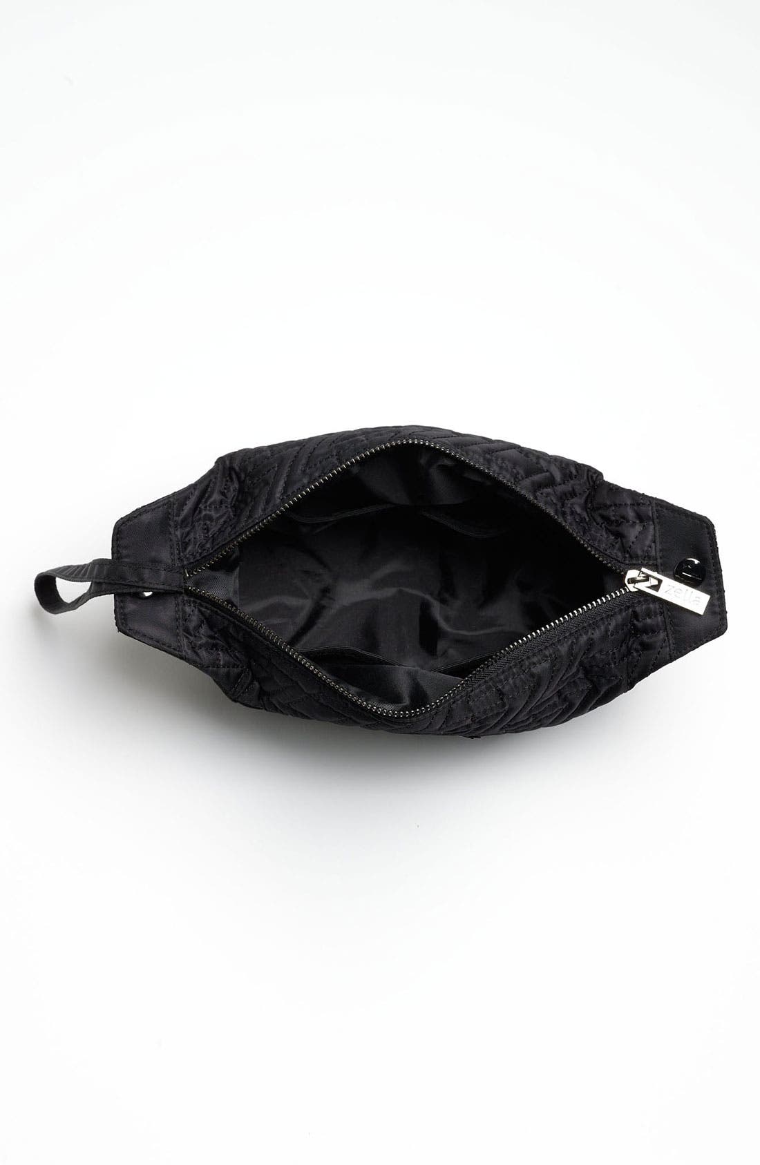 Quilted Frame Clutch, Alternate, color, BLACK