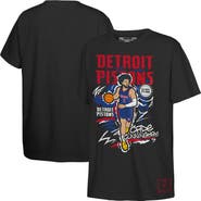 Mitchell & Ness Youth Mitchell & Ness Cade Cunningham Black Detroit Pistons Chalked Up Player T-Shirt