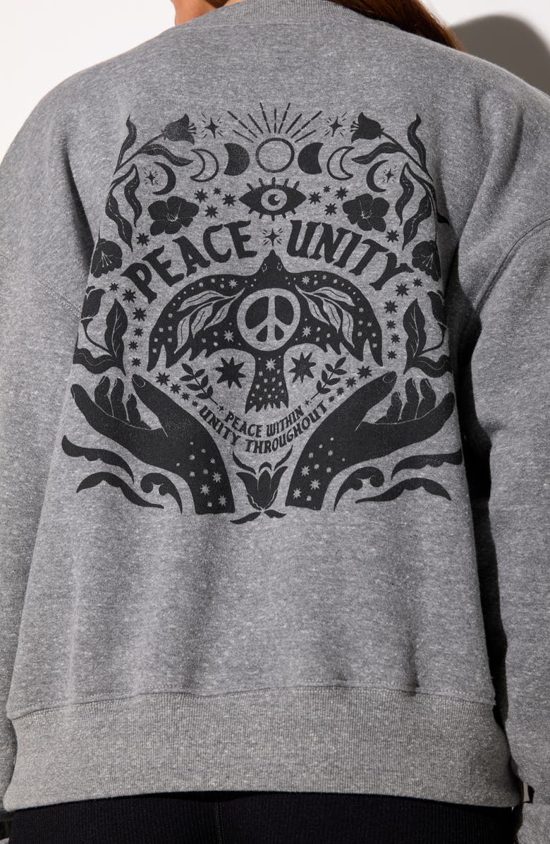 Spiritual Gangster Unity La Brea Sweatshirt, Alternate, color, Heather Grey