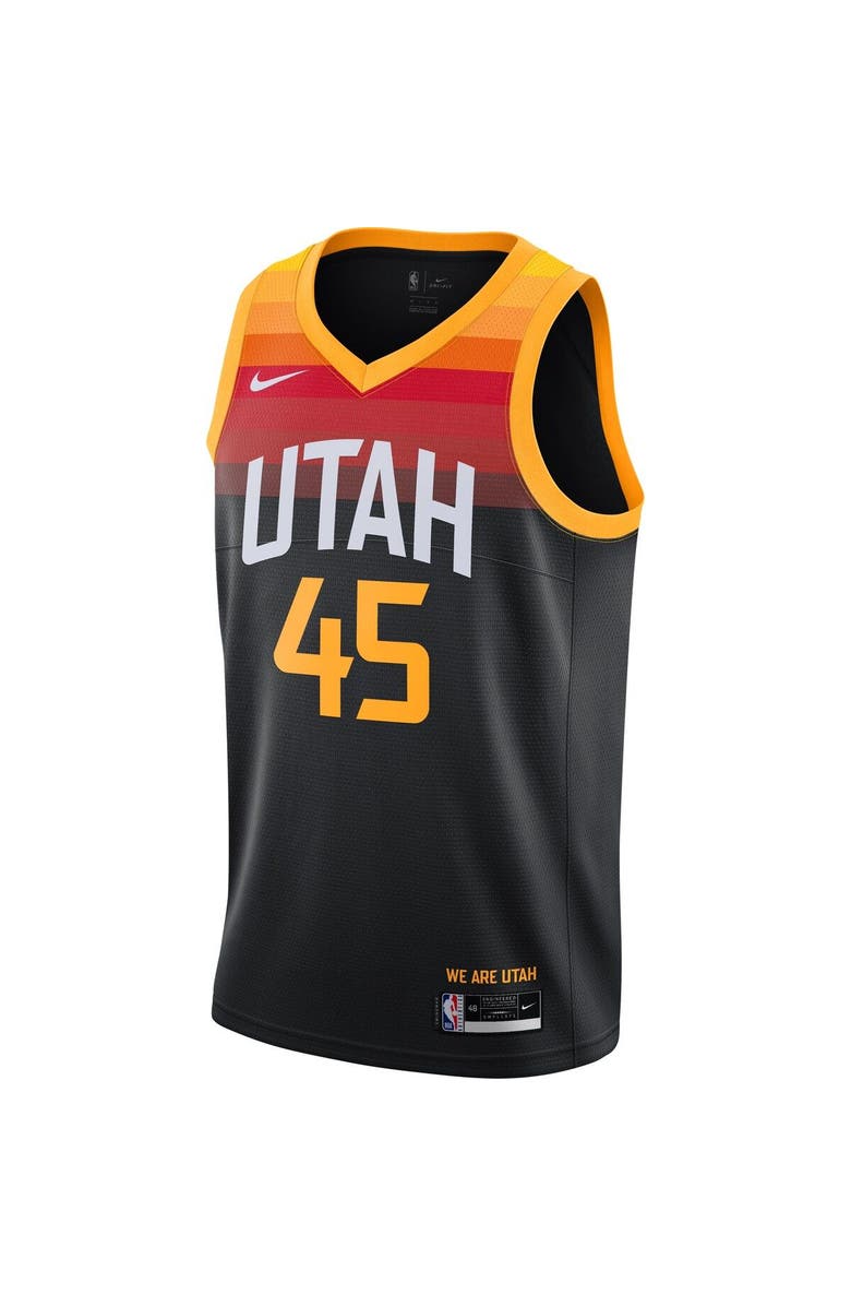 Nike Men's Nike Donovan Mitchell Black Utah Jazz 2021/22 Swingman Player Jersey - City Edition, Alternate, color, 