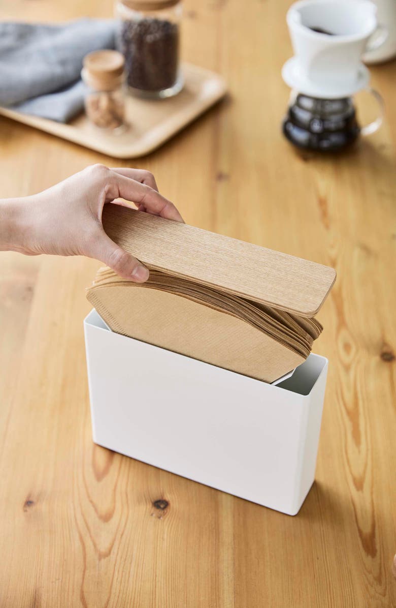 Yamazaki Coffee Filter Case, Alternate, color, White