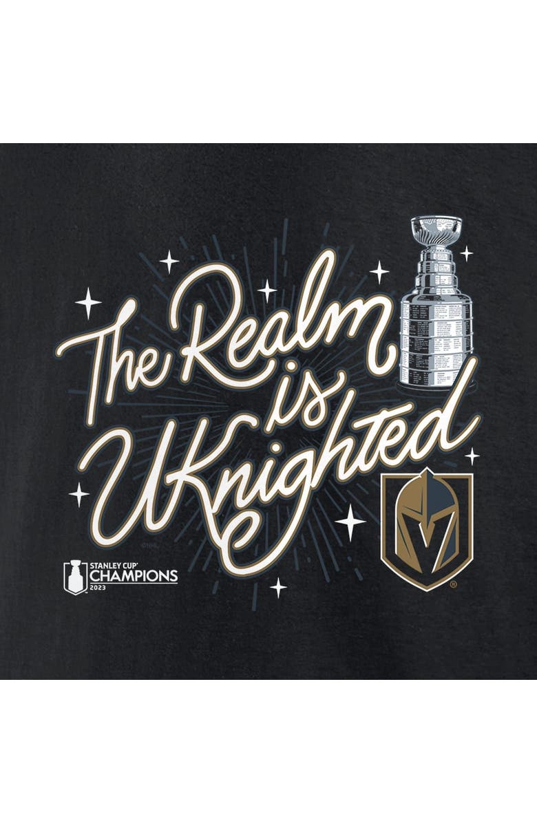 FANATICS Men's Fanatics Branded  Black Vegas Golden Knights 2023 Stanley Cup Champions Celebration Pullover Hoodie, Alternate, color, 