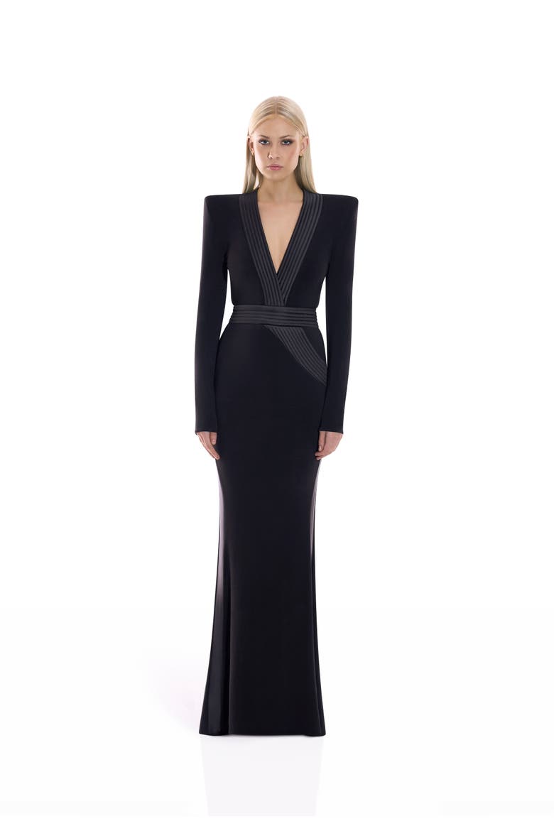 The Heiress Gown, Main, color, BLACK