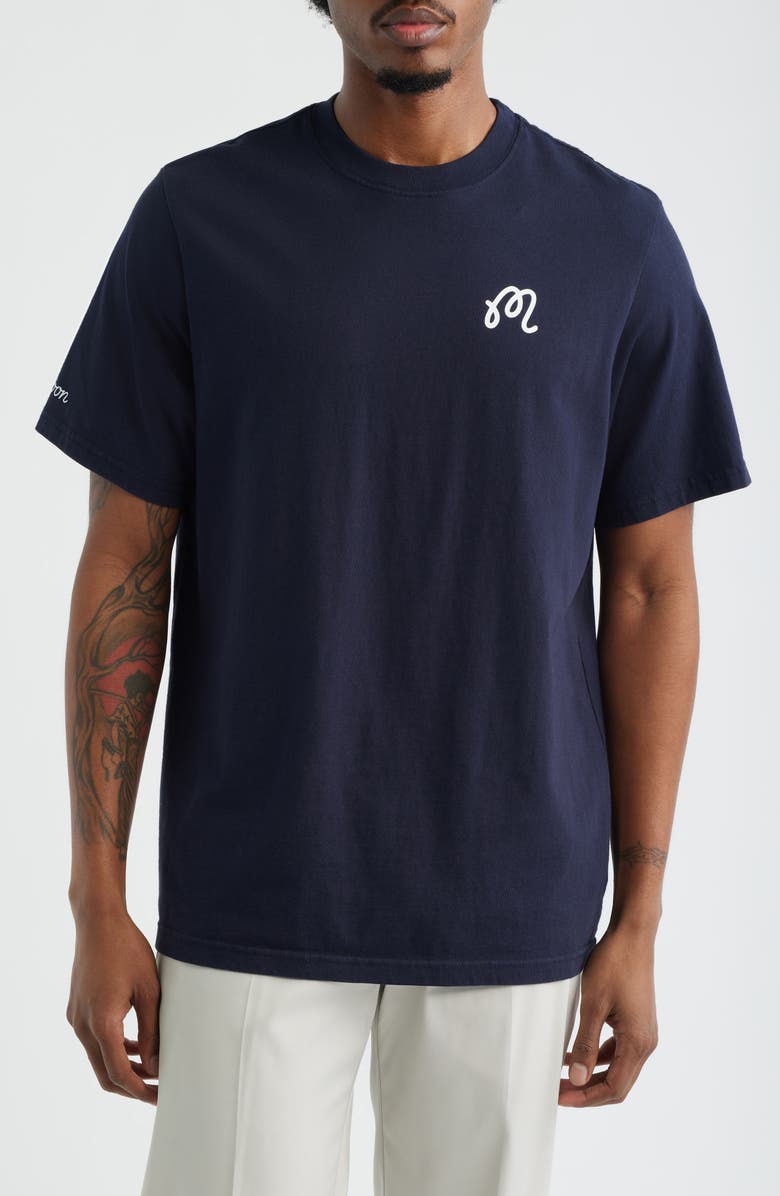 Malbon Golf Bermuda Championship Graphic T-Shirt, Main, color, Midnight