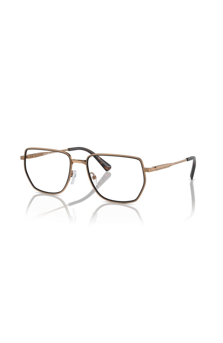 Michael Kors 56mm Irregular optical glasses, Main, color, Gold