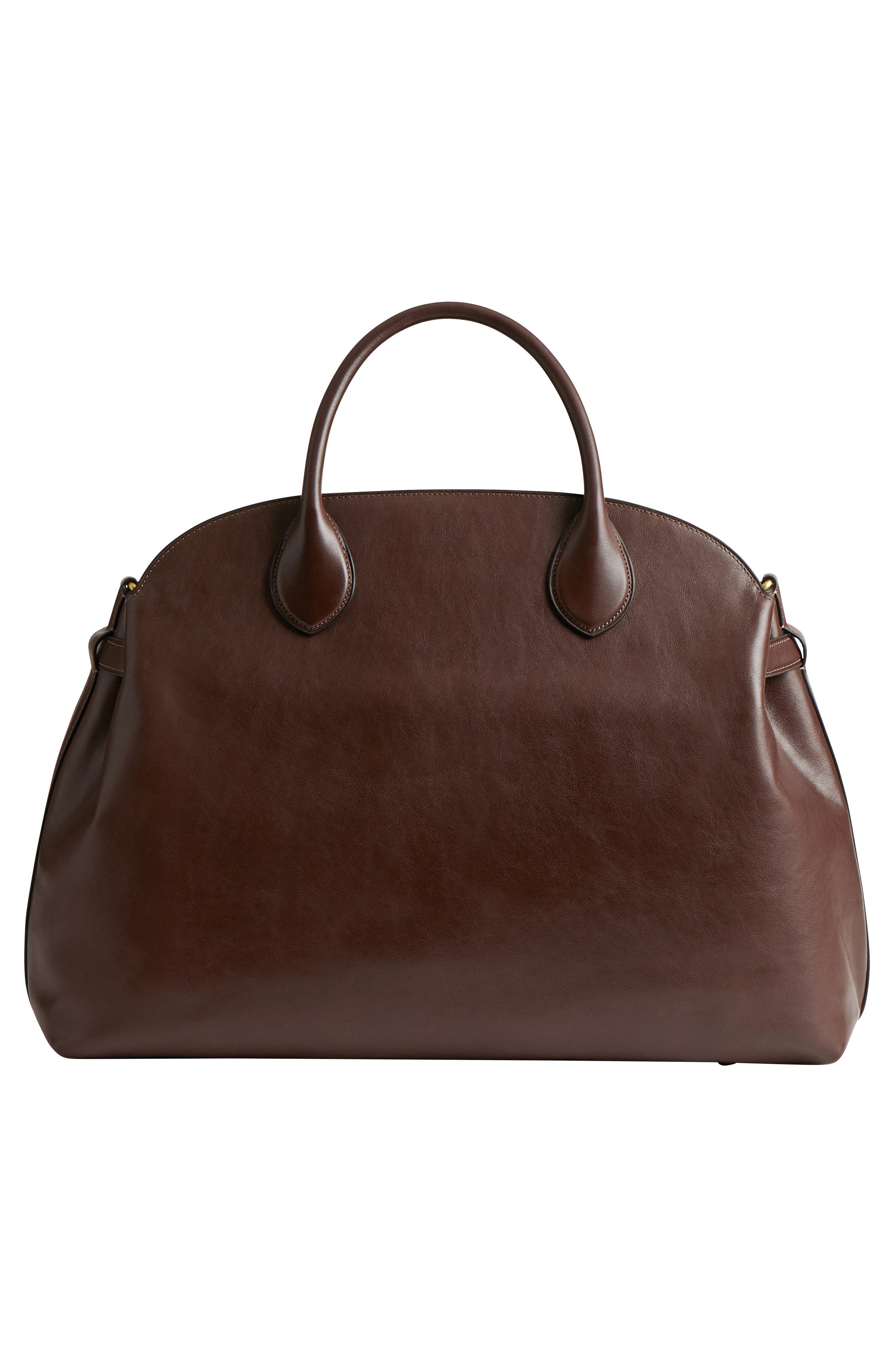 COACH Empire Soft Leather Carryall Satchel, Alternate, color, Maple