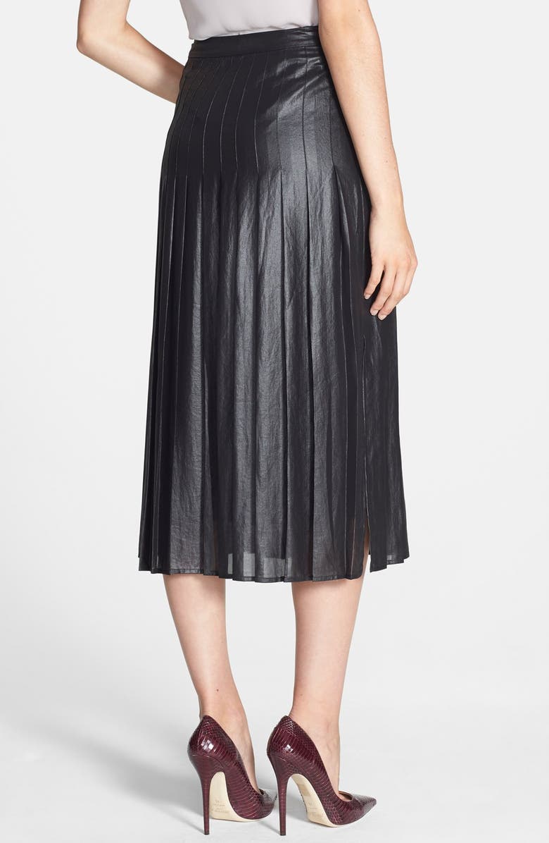 Trouvé Pleat Midi Skirt, Alternate, color,
