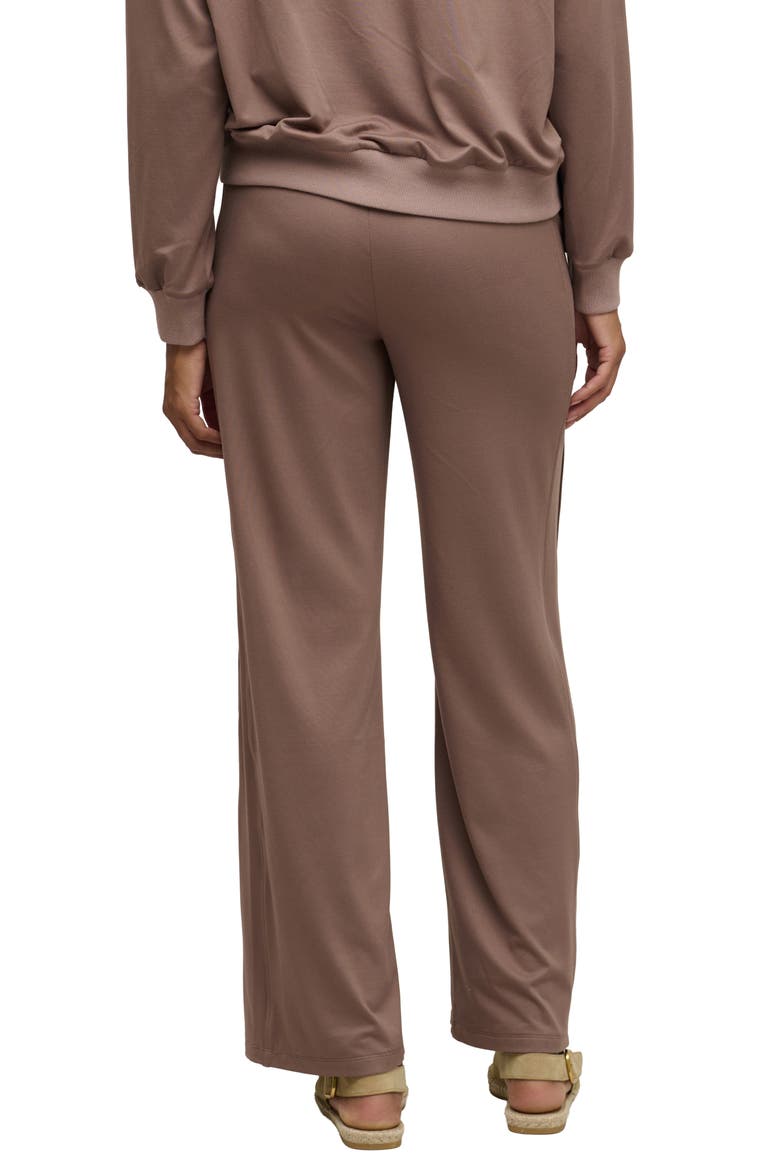 Butterchic Piped Wide Leg Pants, Alternate, color, SABLE