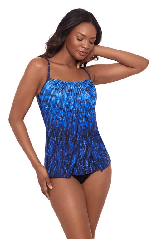Shop Miraclesuit ® Paka Mayan Jubilee Tankini Top In Blue/black
