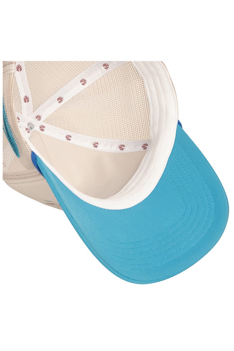 Coastal Cowgirl Trucker Hat, Alternate, color, WHITE / BLUE