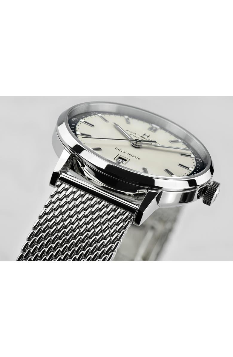 Hamilton American Classic Intra-Matic Automatic Mesh Strap Watch, 40mm, Alternate, color, 