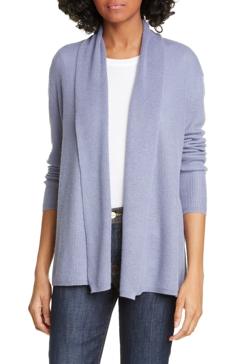 Nordstrom Signature Cashmere & Linen Open Cardigan, Main, color,