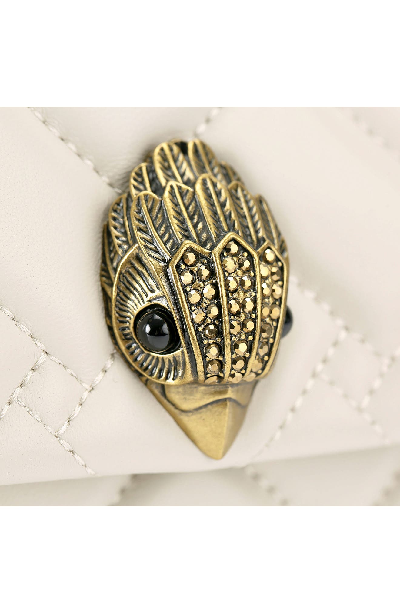 Kurt Geiger London Kensington Quilted Leather Top Handle Bag, Alternate, color, 