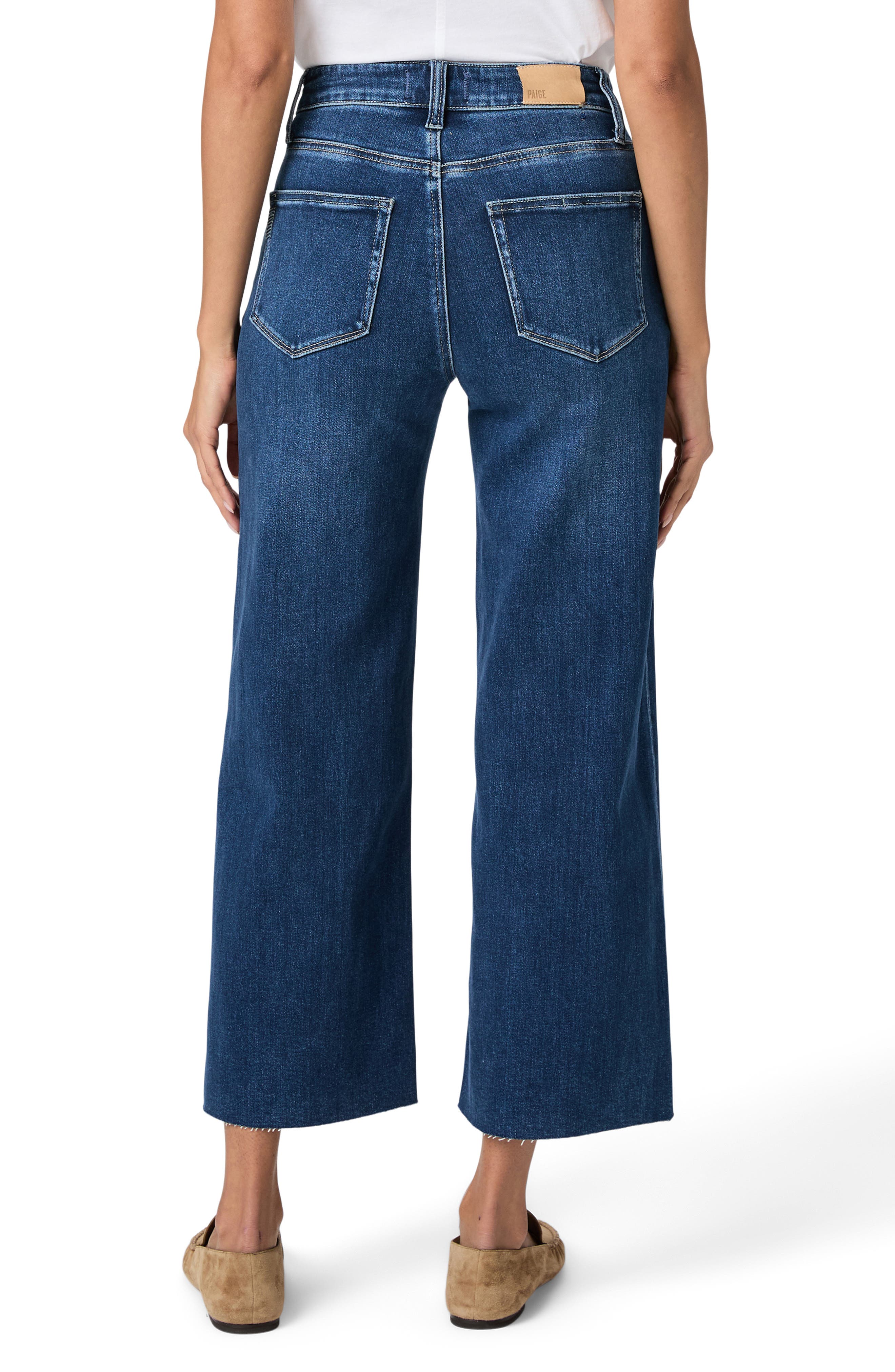Anessa High Waist Raw Hem Wide Leg Jeans - image 2