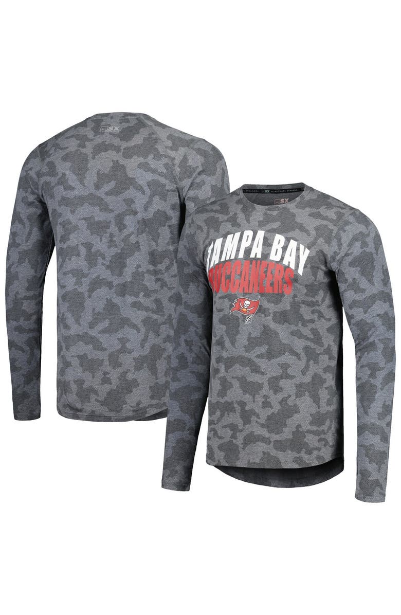 STARTER Men's Starter Heather Charcoal Tampa Bay Buccaneers Long Sleeve T-Shirt, Main, color, Heather Charcoal