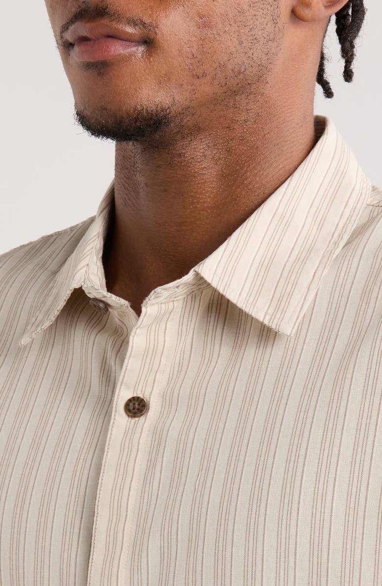 PacSun Stripe Button-Up Shirt, Alternate, color, 