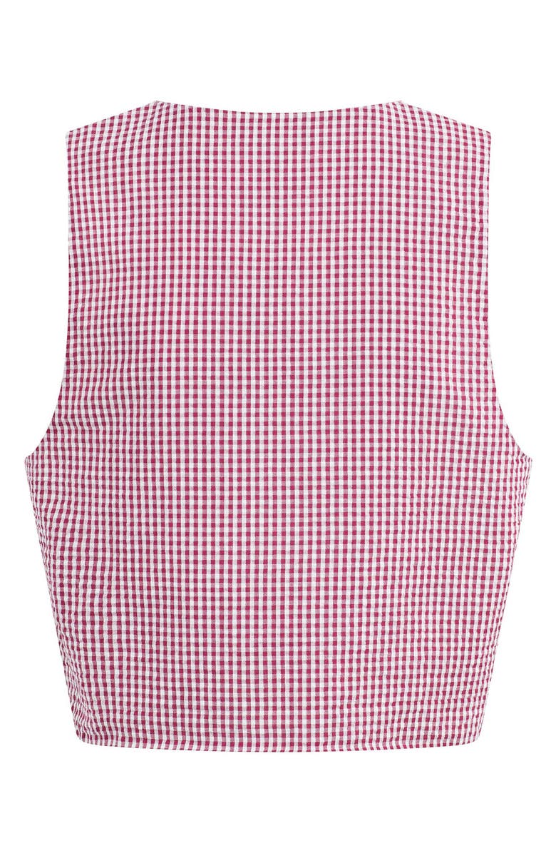 Favorite Daughter The Invisible Strings Sleeveless Top, Alternate, color, Raspberry/ White