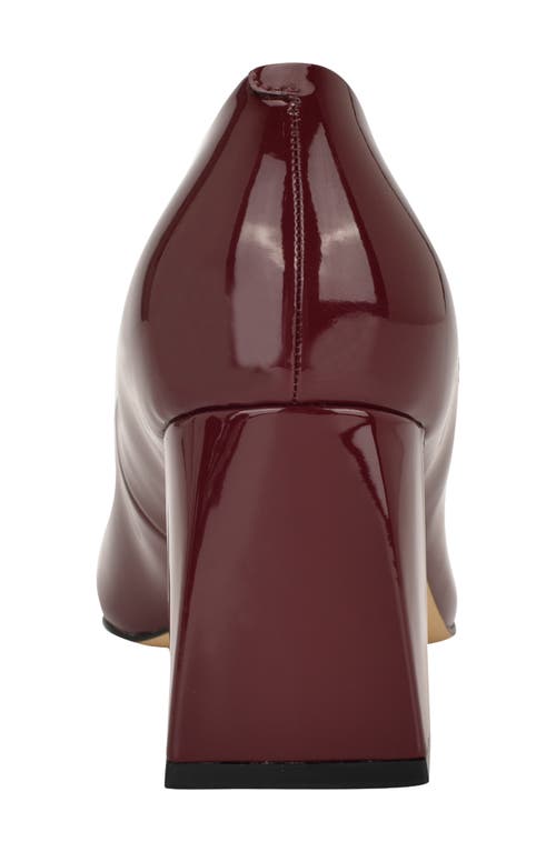 Calvin Klein Leora Pointed Toe Mary Jane Pump In Burgundy