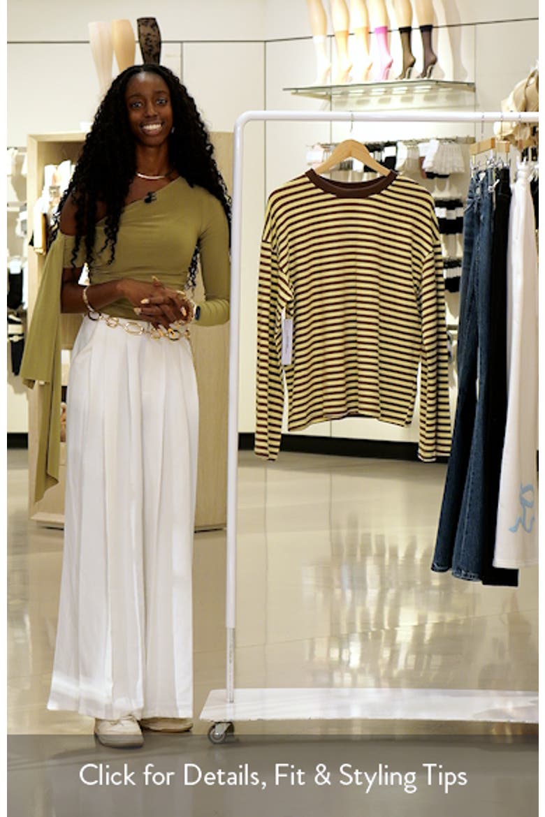 Settle Down Stripe Oversize T-Shirt video