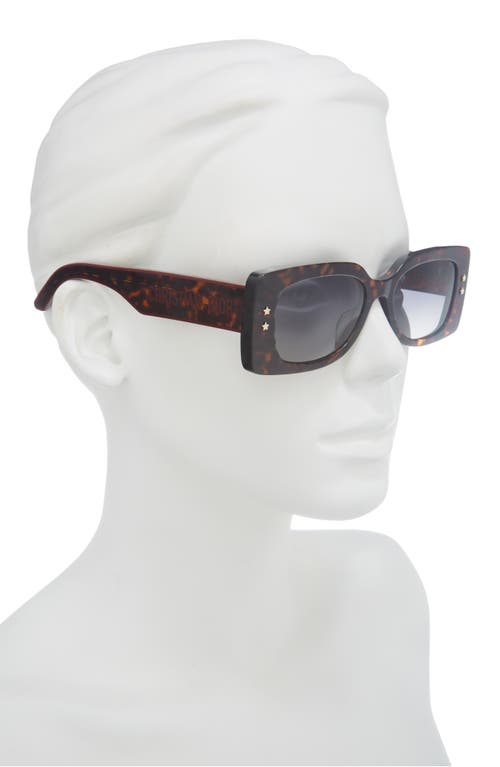 Dior 'pacific S1u 53mm Rectangular Sunglasses In Gold
