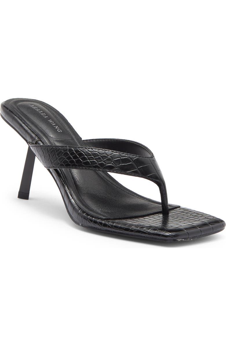 AZALEA WANG Umberta Flip Flop, Main, color, Blackcroc