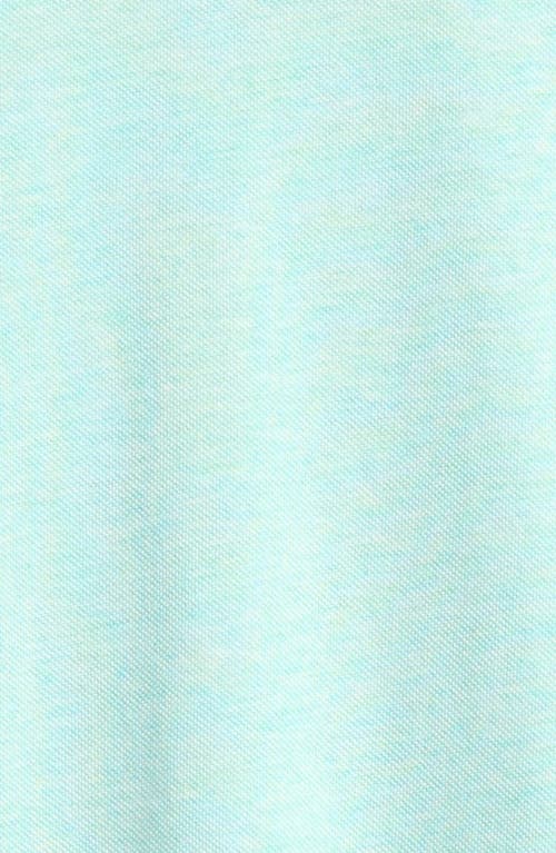 Vineyard Vines Kids' Edgartown Piqué Performance Polo In Aqua Haze