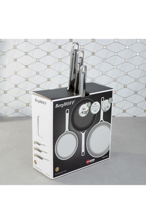 Berghoff Dina Helix 3-piece Fry Pans In Silver