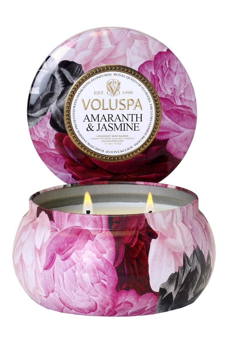 Maison Jardin Amaranth & Jasmine Maison Metallo Two-Wick Candle, Main, color, NO COLOR
