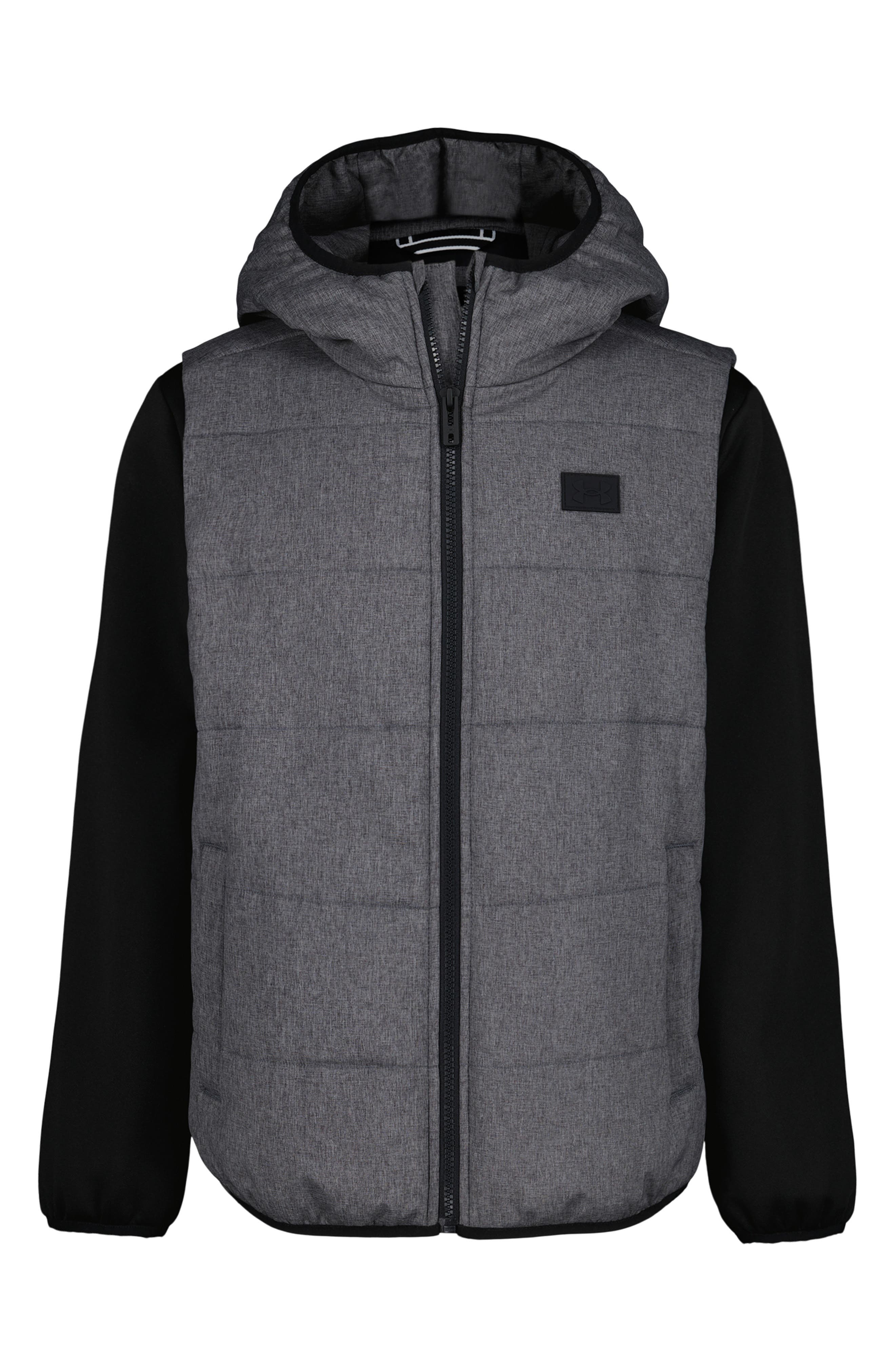 Under Armour Kids' 2Fer Water Resistant Hoodie Vest