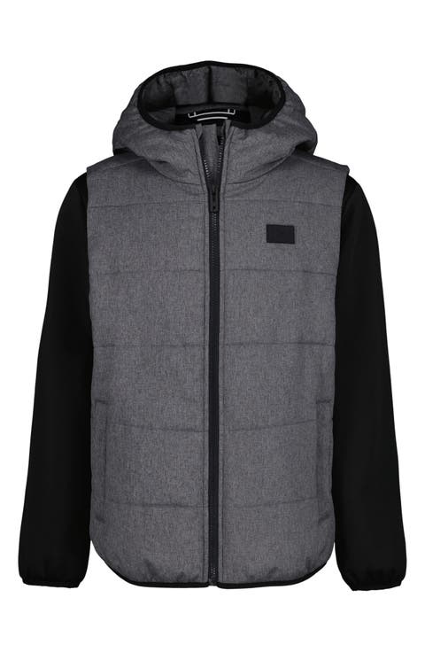 Kids' 2Fer Water Resistant Hoodie Vest (Little Kid)