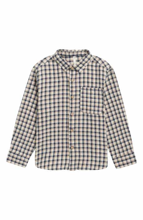 Kids' Plaid Button-Up Shirt