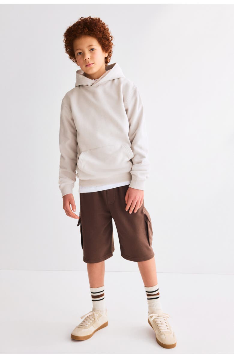 H&M Cargo Sweatshorts, Alternate, color, Dark Brown