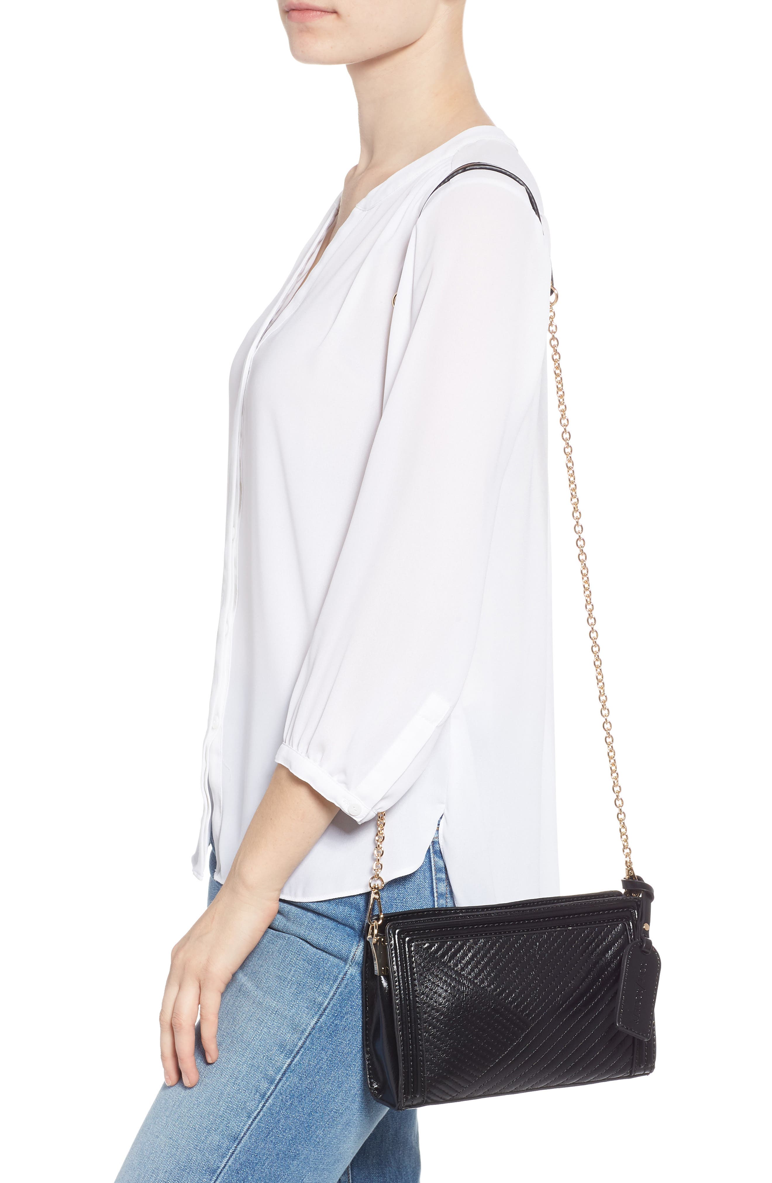 Sole Society Aisln Faux Leather Crossbody Bag, Alternate, color, 