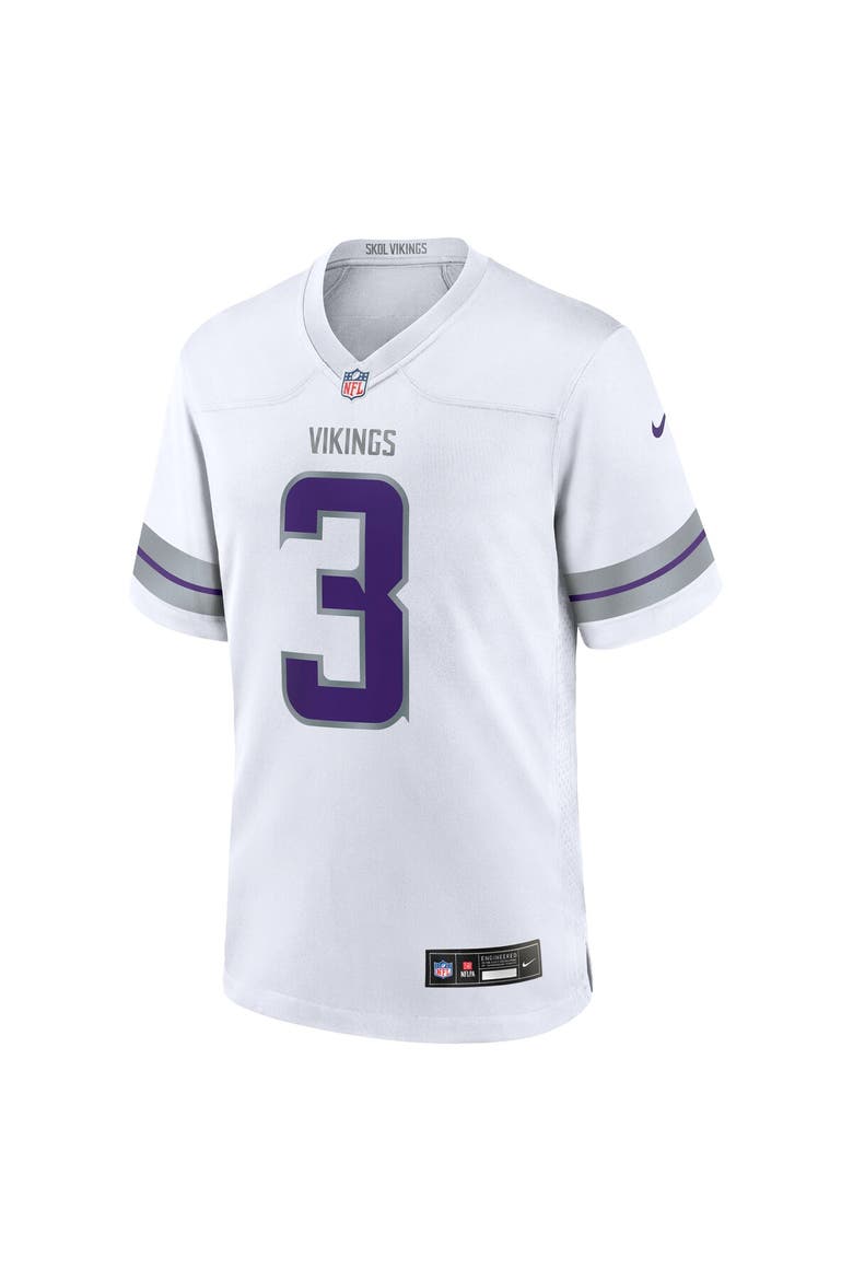 Men's Nike Jordan Addison White Minnesota Vikings Alternate Game Player Jersey, Alternate, color, White