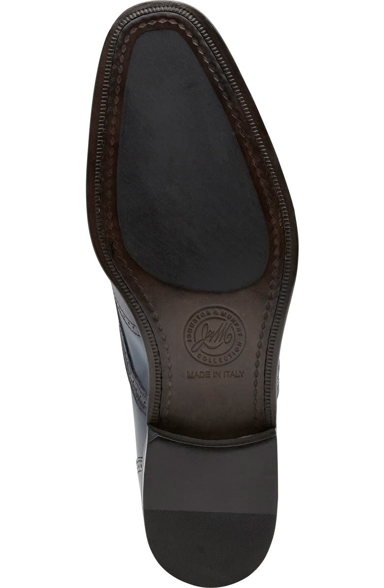 Johnston & Murphy Ellsworth Wingtip Derby, Alternate, color, Navy Italian Calfskin