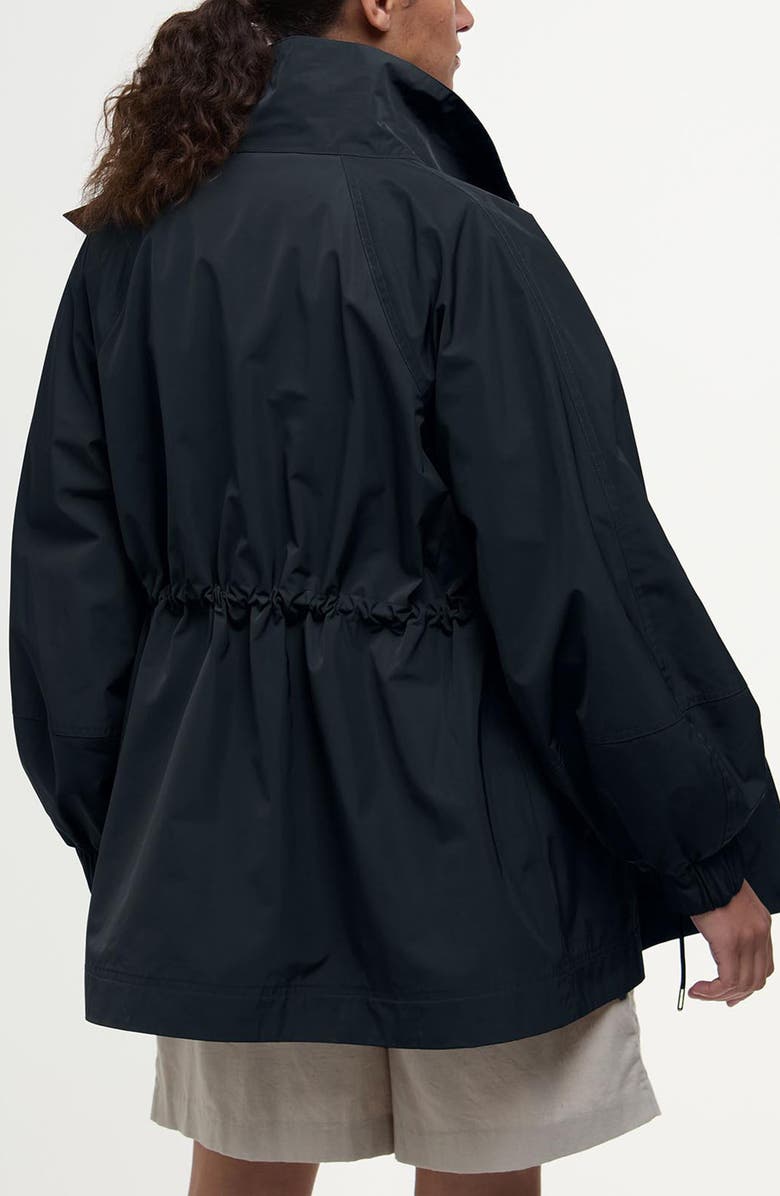 Barbour Suri Showerproof Jacket, Alternate, color, Black Safari Dress T