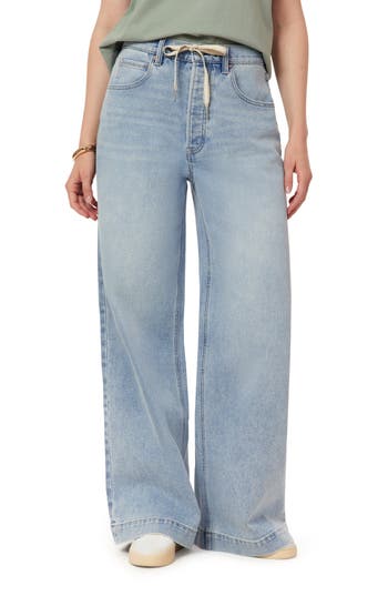 Scotch & Soda Drawstring Wide Leg Jeans in Naples at Nordstrom Rack, Size Small