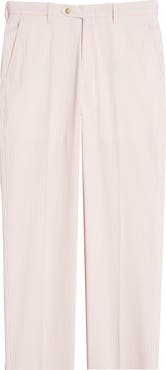 Berle Flat Front Seersucker Pants