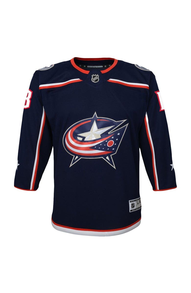 Outerstuff Youth Johnny Gaudreau Navy Columbus Blue Jackets 2022/23 Premier Player Jersey, Alternate, color, Navy